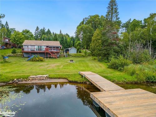 9 Courland Road, Ahmic Harbour, ON - Outdoor With Body Of Water With Deck Patio Veranda