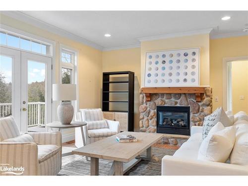 36A Joseph Street, Port Carling, ON - Indoor Photo Showing Living Room With Fireplace