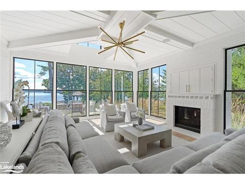 5-1140 Morinus Road, Port Carling, ON - Indoor Photo Showing Living Room With Fireplace
