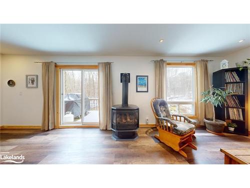 1008 Matabanick Road, Algonquin Highlands, ON - Indoor Photo Showing Living Room With Fireplace