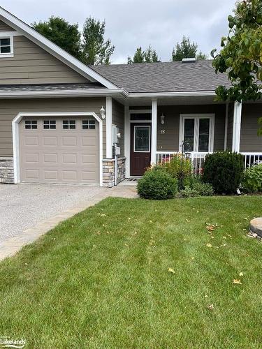 18 Maple Court, Coldwater, ON - Outdoor With Deck Patio Veranda With Facade
