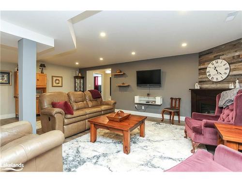 55 Maple Drive, Wasaga Beach, ON - Indoor Photo Showing Living Room With Fireplace