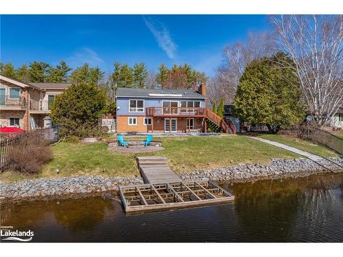 1815 Peninsula Point Road, Severn, ON - Outdoor With Body Of Water With Deck Patio Veranda