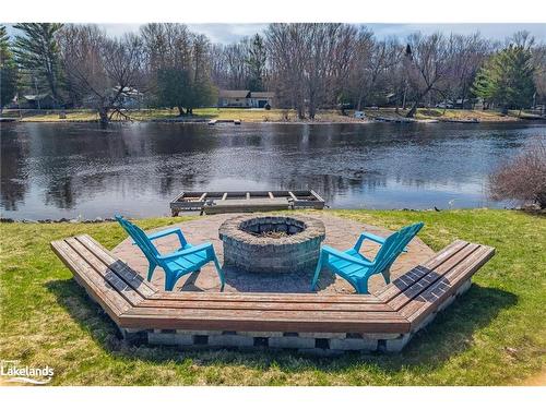 1815 Peninsula Point Road, Severn, ON - Outdoor With Body Of Water With Deck Patio Veranda With View