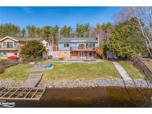 1815 Peninsula Point Road, Severn, ON - Outdoor With Body Of Water With Deck Patio Veranda