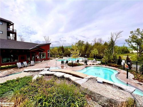 205-13 Beausoleil Lane, The Blue Mountains, ON - Outdoor With In Ground Pool With Deck Patio Veranda With Backyard