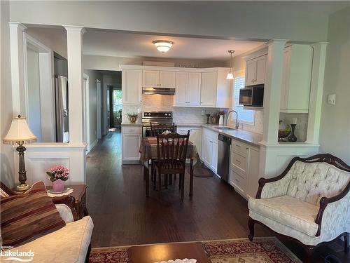 1 Vics Road, Midland, ON - Indoor Photo Showing Living Room With Fireplace