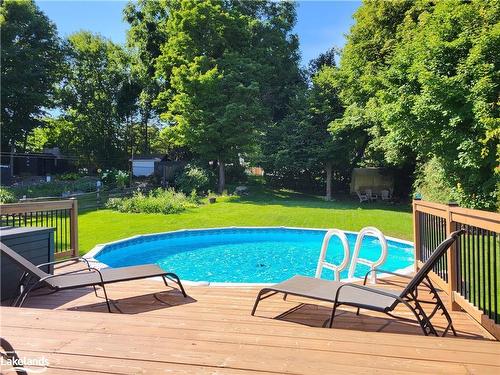 100 George Street, Tay, ON - Outdoor With Above Ground Pool With Backyard