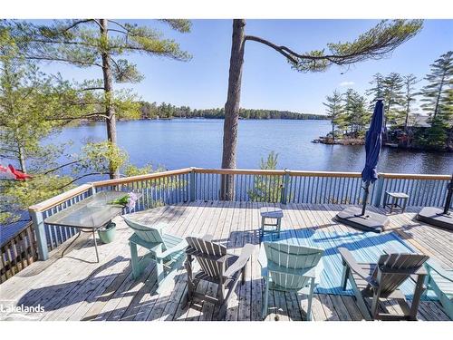 1099 Oak Road, Gravenhurst, ON - Outdoor With Body Of Water With Deck Patio Veranda With View