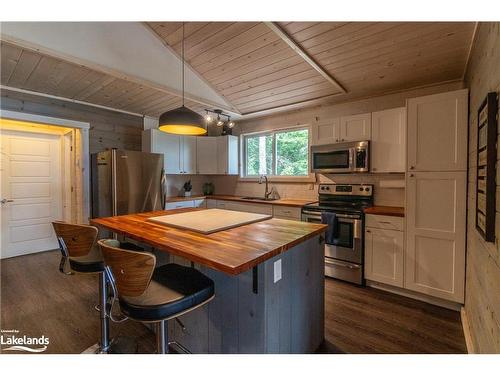 1032 Lakeshore Drive S, Bracebridge, ON - Indoor Photo Showing Kitchen With Stainless Steel Kitchen