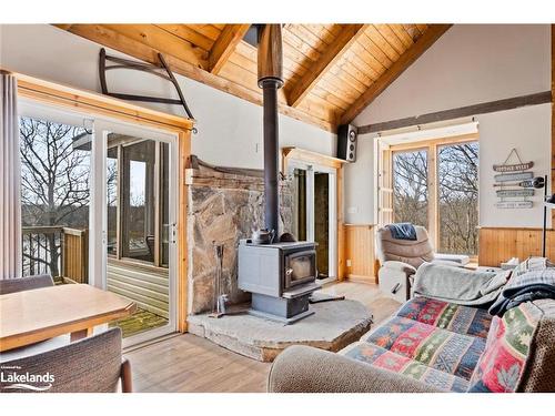166 Myers Lake Road, Mactier, ON -  With Fireplace