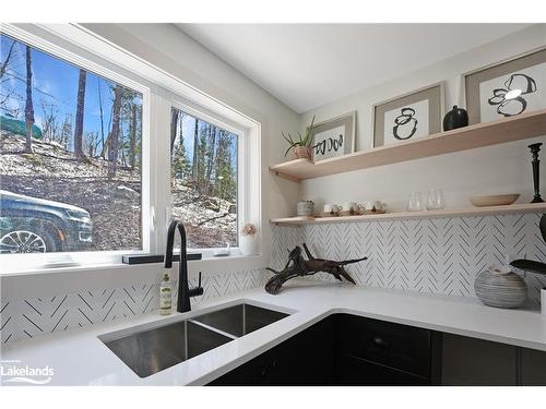2167 Trappers Trail Road, Haliburton, ON - Indoor Photo Showing Kitchen With Double Sink