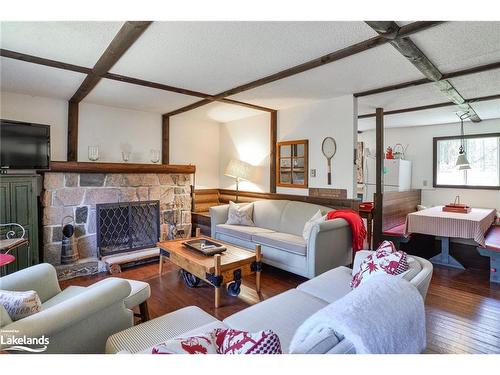 1 & 2-1230 Miriam Drive, Bracebridge, ON - Indoor Photo Showing Living Room With Fireplace