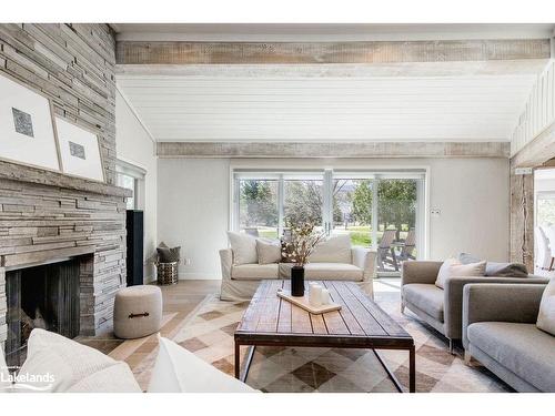 15 Newton Way, Clearview, ON - Indoor Photo Showing Living Room With Fireplace