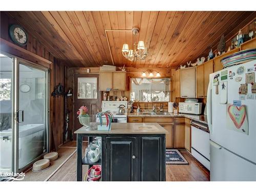 1025 Pratt Road, Muskoka Lakes, ON - Indoor Photo Showing Living Room With Fireplace