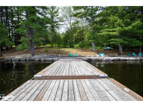 29 Island 26Lm, Gravenhurst, ON - Outdoor With Body Of Water With Deck Patio Veranda With Backyard