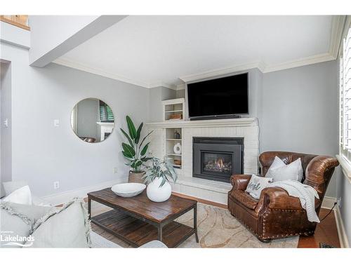 14 Port Road, Collingwood, ON - Indoor Photo Showing Living Room With Fireplace