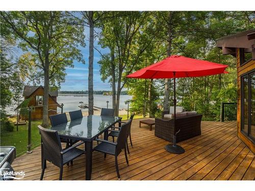 1824 Kilworthy Road, Gravenhurst, ON - Outdoor With Body Of Water With Deck Patio Veranda