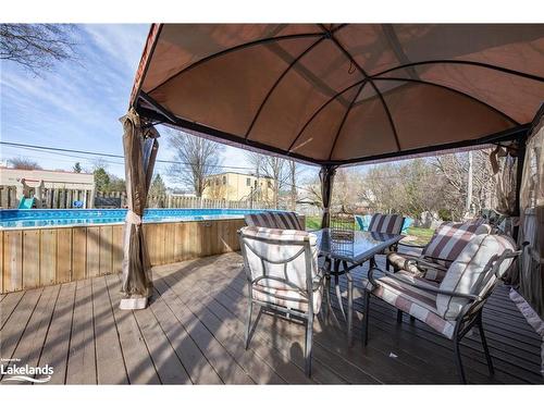 482 Colborne Street, Midland, ON - Outdoor With Above Ground Pool With Deck Patio Veranda With Exterior