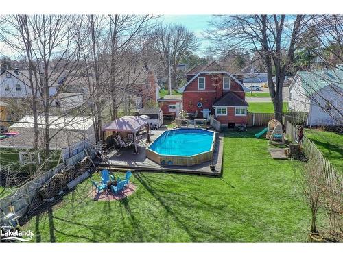 482 Colborne Street, Midland, ON - Outdoor With Above Ground Pool With Backyard