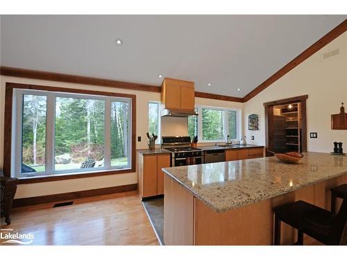 1214 Ursa Road, Highlands East, ON - Indoor Photo Showing Kitchen With Double Sink