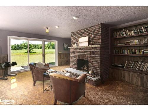 159038 7Th Line, Meaford Municipality, ON - Indoor With Fireplace