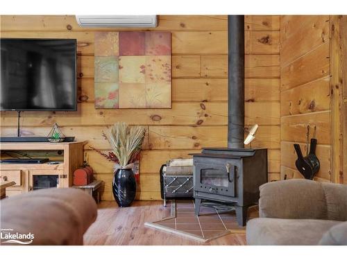 24 East Clear Bay Road, Kinmount, ON - Indoor With Fireplace