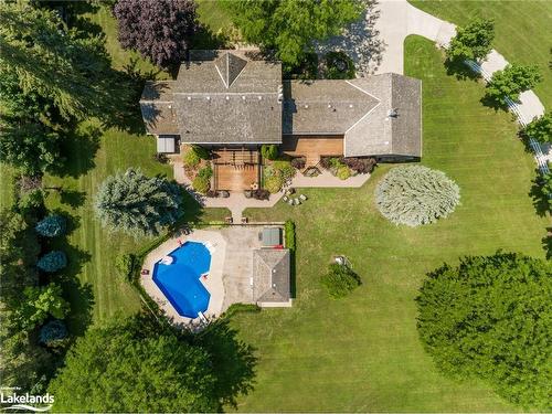 2935 10 Nottawasaga Concession N, Collingwood, ON - Outdoor With In Ground Pool With View