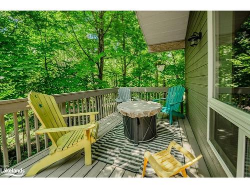 96 Hunts Road, Huntsville, ON - Outdoor With Deck Patio Veranda With Exterior