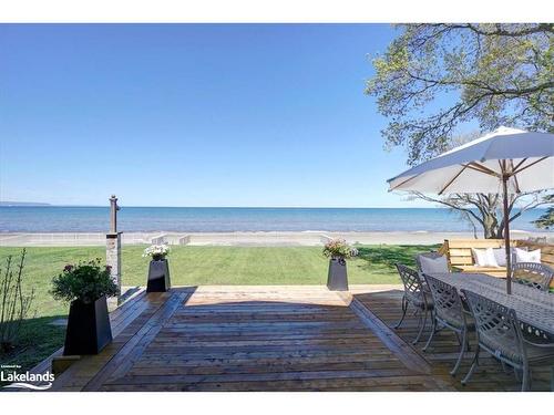 136 Shore Lane, Wasaga Beach, ON - Outdoor With Body Of Water With Deck Patio Veranda With View