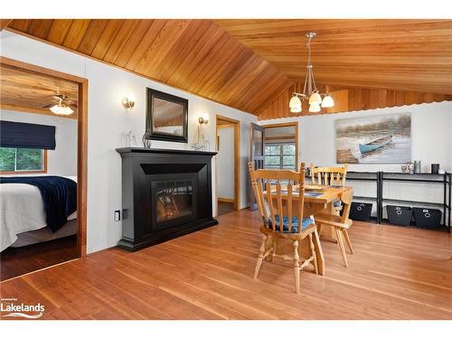 4079A Eagle Lake Road, South River, ON - Indoor With Fireplace