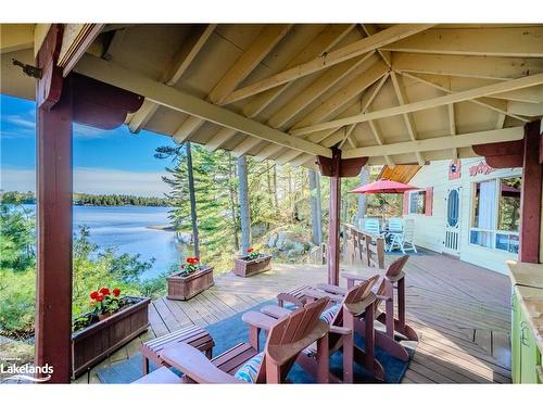 1031 Scout Trail, Port Carling, ON - Outdoor With Body Of Water With Deck Patio Veranda With Exterior