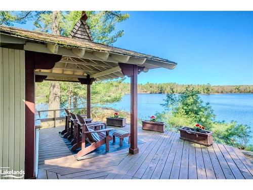 1031 Scout Trail, Port Carling, ON - Outdoor With Body Of Water With Deck Patio Veranda With Exterior