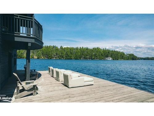 24 J9 Cameron Island, Muskoka Lakes, ON - Outdoor With Body Of Water With Deck Patio Veranda With View
