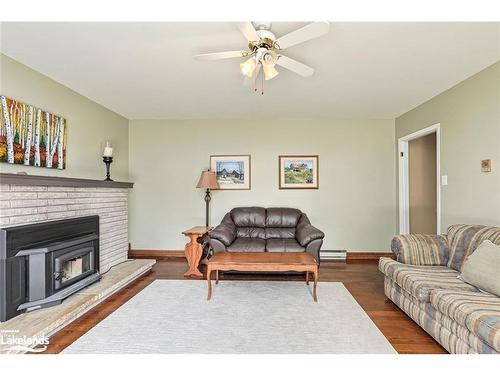 1768 8 Concession S, Clearview, ON - Indoor Photo Showing Living Room With Fireplace