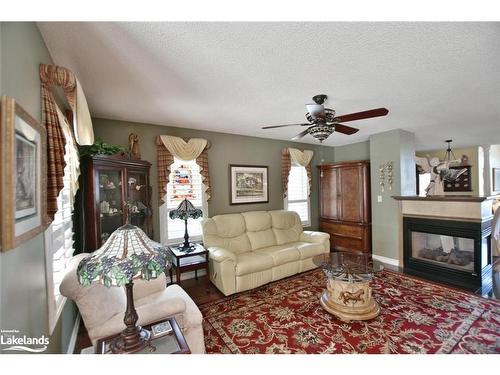 37 Cranberry Heights, Wasaga Beach, ON - Indoor Photo Showing Living Room With Fireplace