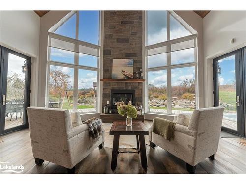 280 Sunset Boulevard, Thornbury, ON - Indoor Photo Showing Living Room With Fireplace