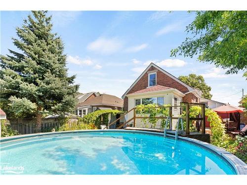 170 Kenilworth Avenue S, Hamilton, ON - Outdoor With Above Ground Pool With Backyard