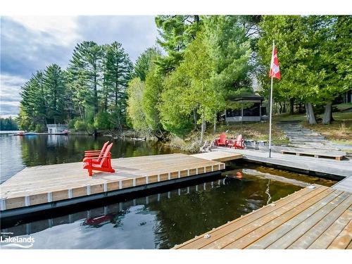1107 Waseosa Lake Rd, Huntsville, ON - Outdoor With Body Of Water With Deck Patio Veranda