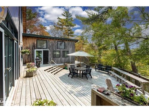 1 Gb466 Island, Parry Sound, ON - Outdoor With Deck Patio Veranda With Exterior