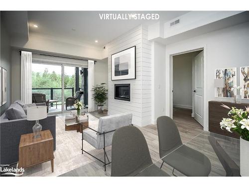 105-16 Beckwith Lane, The Blue Mountains, ON - Indoor Photo Showing Other Room With Fireplace