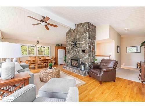 223 Woodland Drive, Huntsville, ON - Indoor Photo Showing Living Room With Fireplace