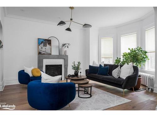 133 Minnesota Street, Collingwood, ON - Indoor Photo Showing Living Room With Fireplace