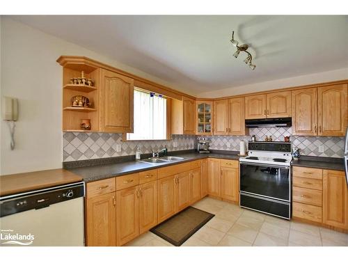 64 47Th Street S, Wasaga Beach, ON - Indoor Photo Showing Kitchen With Double Sink