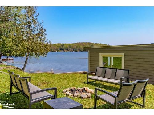 1017 White Pine Road, Dwight, ON - Outdoor With Body Of Water With Deck Patio Veranda With View
