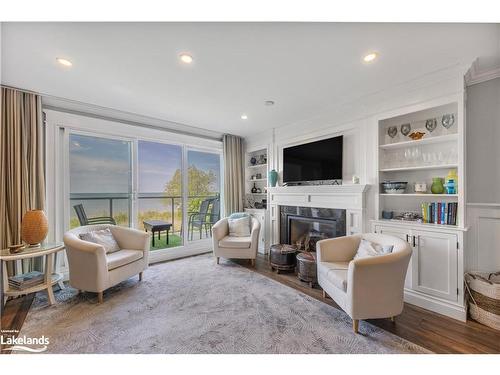 26-44 Trott Boulevard, Collingwood, ON - Indoor Photo Showing Living Room With Fireplace