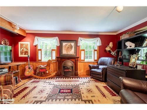 838051 4Th Line E, Mulmur, ON - Indoor Photo Showing Living Room With Fireplace