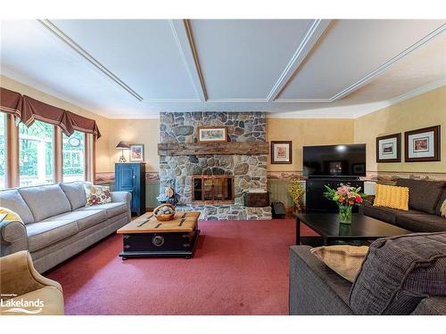 838051 4Th Line E, Mulmur, ON - Indoor Photo Showing Living Room With Fireplace