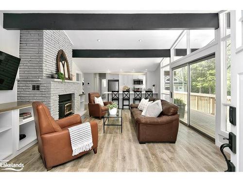 130 Teskey Drive, The Blue Mountains, ON - Indoor Photo Showing Living Room With Fireplace
