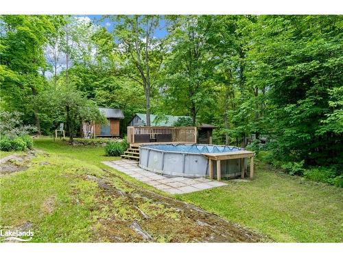 237 Musquash Road, Gravenhurst, ON - Outdoor With Above Ground Pool With Backyard